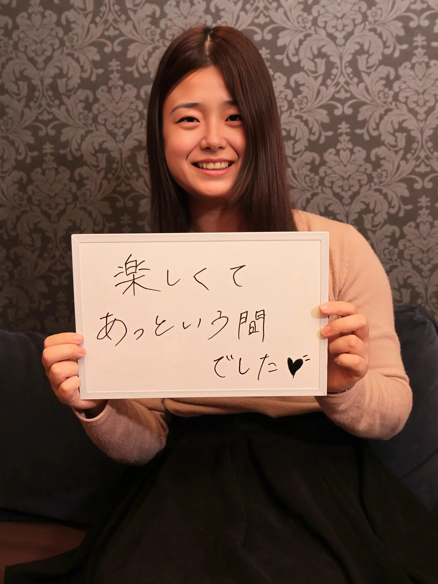 実際に撮影したモデルさんのコメント。楽しくてあっという間でした